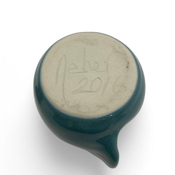 Clay In Motion Neher Pottery Hand Warmer Mugs Right Hand Signed 2014 2016 - Picture 3 of 9